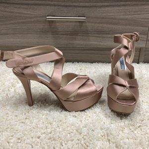 Prada satin heels